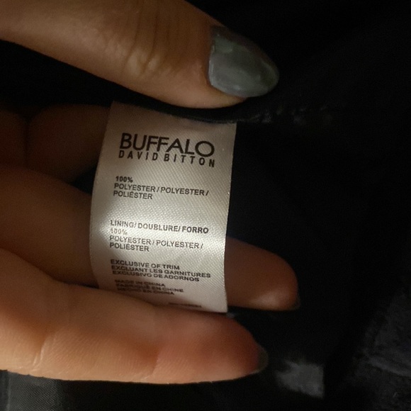 Buffalo David Bitton Black Faux Suede Jacket with Silver Details - Picture 3 of 3